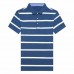 Summer Mens Short-sleeved T-shirts Youth Striped Loose Golf Shirts