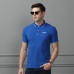 Mens New Business Cotton Short Sleeve Embroidered Golf Casual T-Shirts