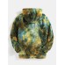 Tie Dye Fluffy Fleece Long Sleeve Kangaroo Pocket Hoodies