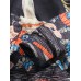 Mens Comics Element Print Long Sleeve Ukiyo Drawstring Hoodies